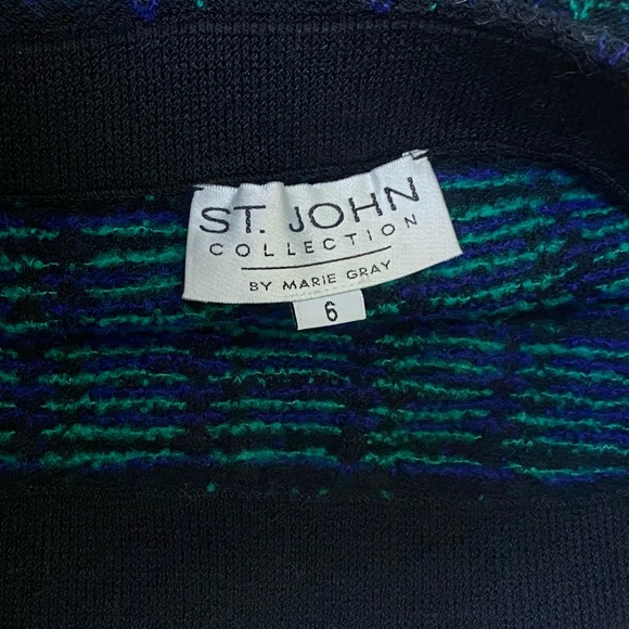 St. John by Marie Gray Knitted Skirt Size 6 Rare Vintage - Picture 3 of 5